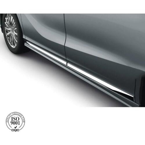 4pcs ABS Chrome Car Body Side Molding Garnish Trim Strip For 2019 2020 Honda Odyssey Accessories