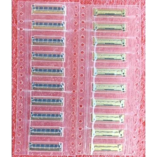 50pcs for MacBook Pro Air and Retina A1278 A1425 A1502 A1369 A1398 A1370 A1465 LVDS eDP LCD FPC Connector contact 30pin