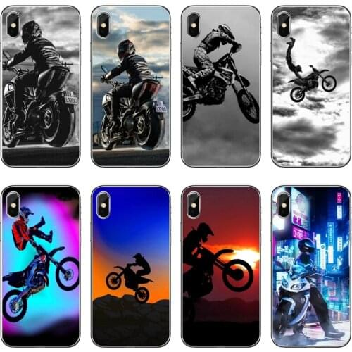 Moto Cross Motorcycle Sports Accessories Phone Case For Huawei P40 P30 P20 Pro P10 P9 Lite Y5 Y6 Y7 Y9 P Smart Plus 2018 2019
