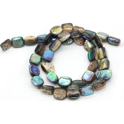 4Pcs Natural Abalone Shell Beads Irregular Shiny Abalone Shell Necklace Accessories Charm for Jewelry Making Bracelet Earrings