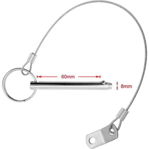 Quick Release Pins 5/16 inch (8mm) 316 Stainless Steel for Boat Bimini Top Deck Hinge Marine Hardware