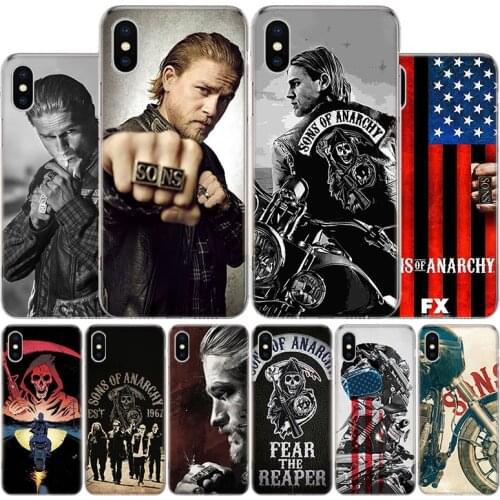 American TV Sons of Anarchy Cover Phone Case For Apple iphone 11 12 Pro XR X XS Max 7 8 6 6S Plus + 7G 6G 5 SE 2020 Coque Popula