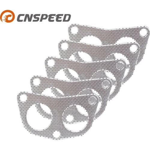 CNSPEED Racing Car Downpipe Flange Exhaust Gasket Exhaust Pipe Gasket For Honda D15-B18 Car 5pcs/lot