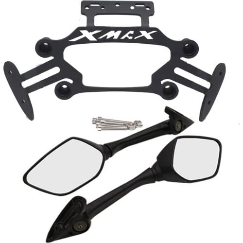 For Yamaha XMAX X-MAX 125 250 300 400 2017-2018 Front Stand Holder Smartphone Mobile Phone Bracket GPS Plate Mirror Bracket