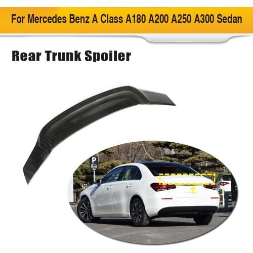 For W177 Car Rear Trunk Spoiler for Mercedes-Benz A Class W177 Sedan 2019 2020 Rear Trunk Wing Spoiler Boot Lid
