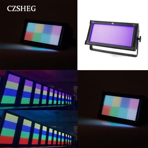 DMX 512 1000W 960pcs RGB LED strobe high brightness indoor stage lighting segmented flash dj disco