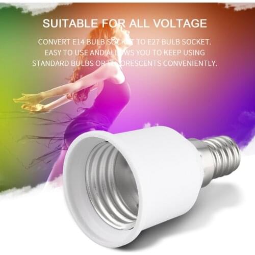 Hot Newest Portable Liaght Adapter E14 To E27 Lamp Holder Professional Lamp Socket Durable Home Lampholder Light Accessories
