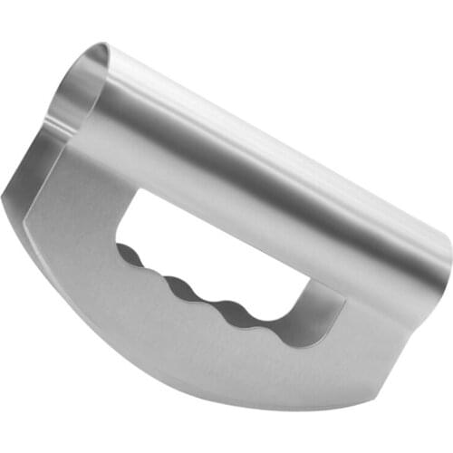 Salad Chopper with Protective Cover Mezzaluna Mincing Knives Vegetable Knife HX6D