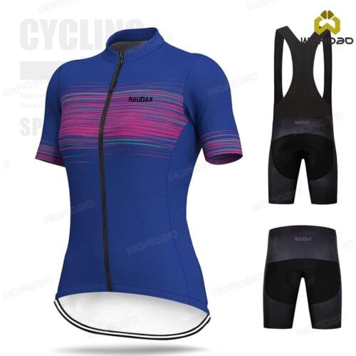 Cycling Suit Short Sleeve Clothing Women Jersey Set Summer Road Bike Uniform Skinsuit Maillot Ropa Ciclismo Bicycle Sportwear