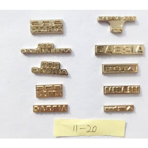 SRS Airbag Brass Mould Car Upholstery Car Logo Word Stamp Embossing D19-D36