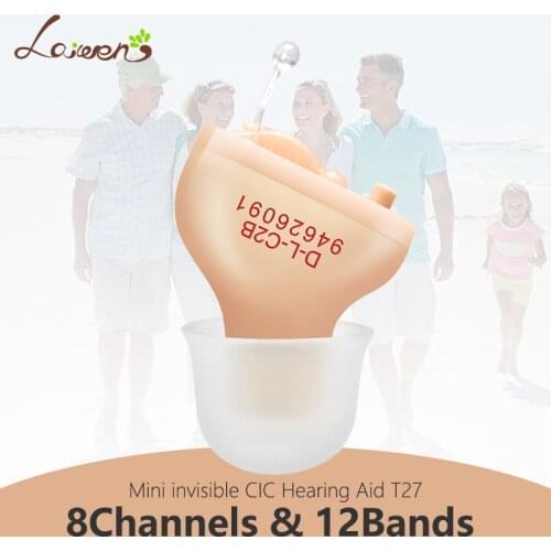 T27 Best Hearing Aids Digital 8 Channels Invisible Hearing Aids CIC Listening Devices Hearing Assist Dropshipping