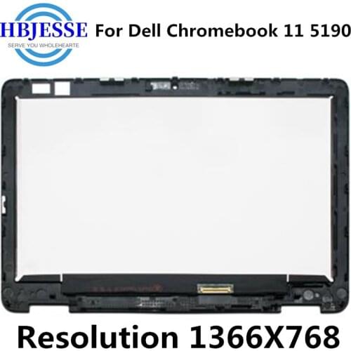 Original 11.6'' LCD Display B116XAB01.2 Touch Panel Screen Glass Digitizer Assembly For Dell Chromeboo 11 5190 T0HJY K98FW