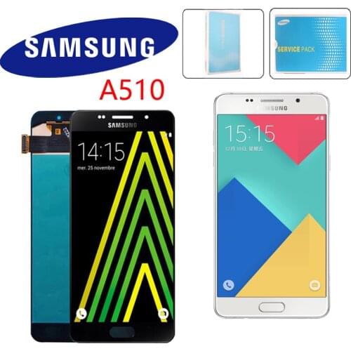 Original 5.2'' Super AMOLED For Samsung Galaxy A5 2016 A510 A510F A510M A510F LCD Display Touch Screen Digitizer Assembly