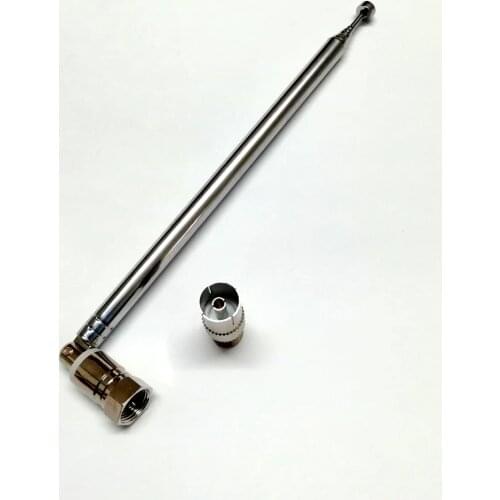 Radio Telescopic Antenna with a Total Length of 76 Cm 7 Sections 75 Ohm Speaker Amplifier Antenna