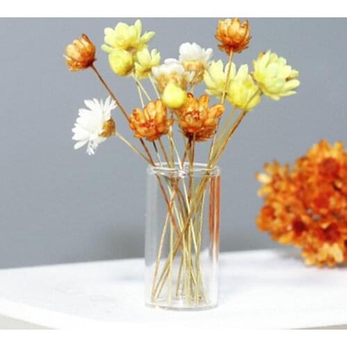 Realistic Attractive Mini Fresh Dried Flower Vase Model Doll House Decor Home Furnishings DIY Crafts