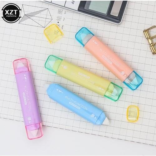 Cute School stationer supplies Colorful Color Two In One Double Head Correction Tape Adhesive Tape Punctiform Adhesive Glue 202