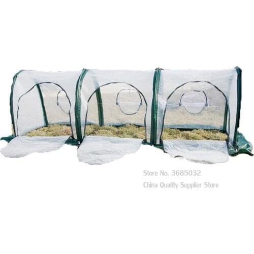 Foldable Greenhouse Tunnel Type Transparent and Durable Greenhouse Plant Cold Insulation Cover 3*1*1 Meter Gardening Tools