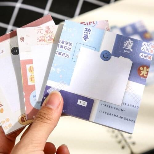 90 pcs Sticky notes Self-adhesive Notepad aesthetic Sunset sticky notes memo pad Notebook Scrapbooking journaling Stationery