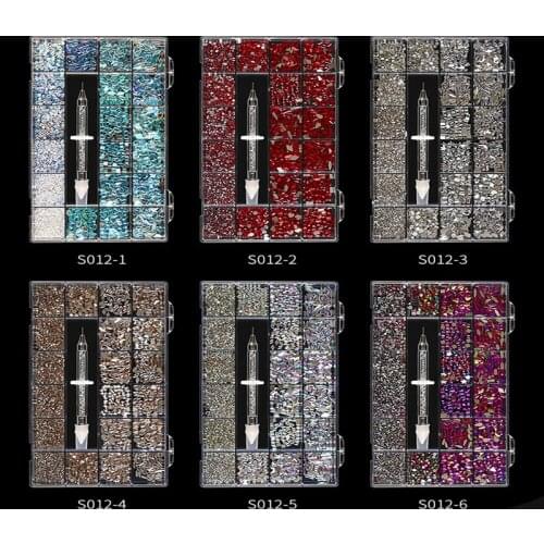 Swarovsky Crystal Rhinestones 3D Multi-Shapes Flatback Nail Garment Decor Glitter Non Hotfix Strass Rhinestones