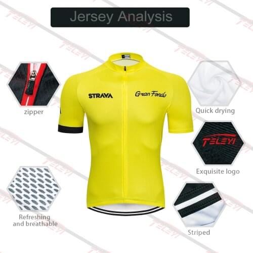 2021 STRAVA Men short sleeve cycling jerseys Cycling jerseys mtb cycle bike only shirt cycling clothing Maillot Ciclismo K122409