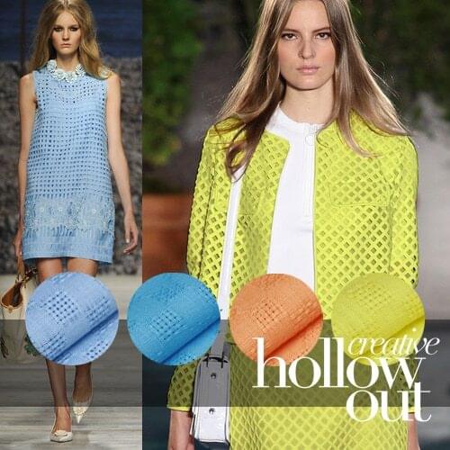 Pure linen fabrics comfortable and breathable hollow fashion perspective dress linen fabric wholesale high quality linen cloth