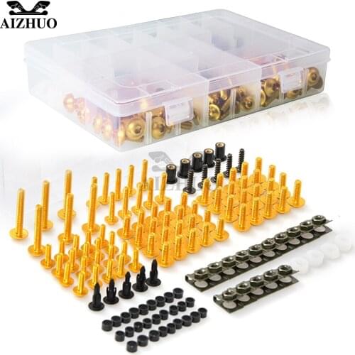 Universal Motorcycle Fairing Bolts Screws Spring Bolt Kit For SUZUKI GSX-S750 GSX-S1000 SV 400 SV 650 DL 650 V-Strom SV650 SV400