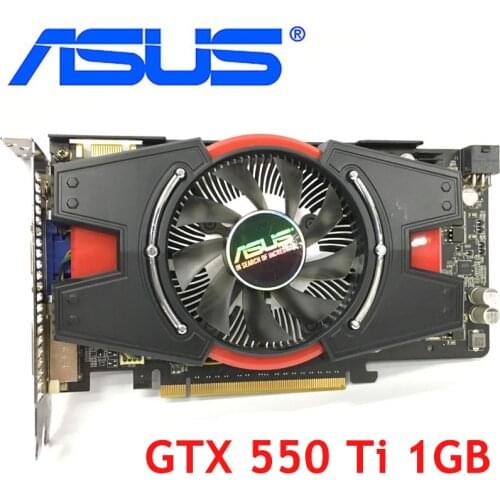 ASUS Graphics Card GTX 550 Ti 1GB 192Bit GDDR5 Video Cards for nVIDIA Geforce GTX 550Ti Used VGA Cards Equivalent GTX650