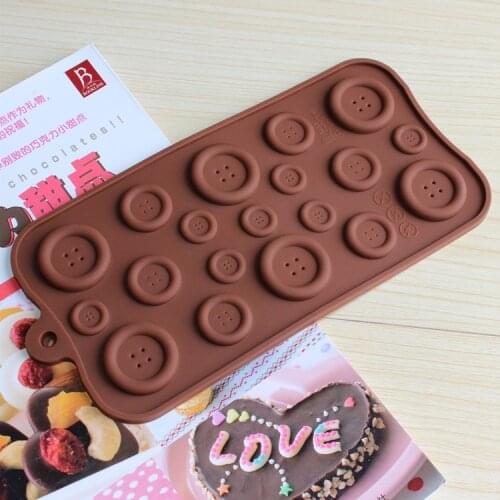 1 Pieces Lytwtws 19 Holes Button Muffin Case Candy Jelly Ice Cake Silicone Mould Mold Baking Pan Tray Tool