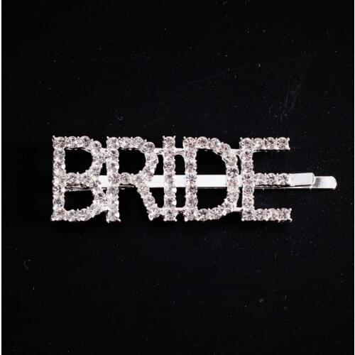 100pcs Luxury Glitter Rhinestone Bride to be Hair Clip Hairpin Bridal Shower Wedding Bachelorette Hen Night Party Decoration