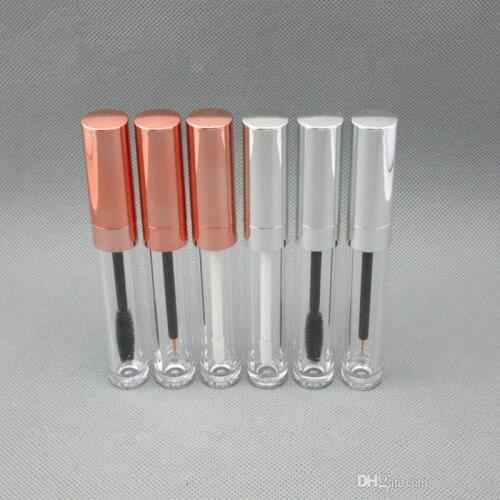 6ml lip gloss tubes,Rose Gold silver Cap,Mascara tube,Empty DIY Eyeliner tube Cosmetic container