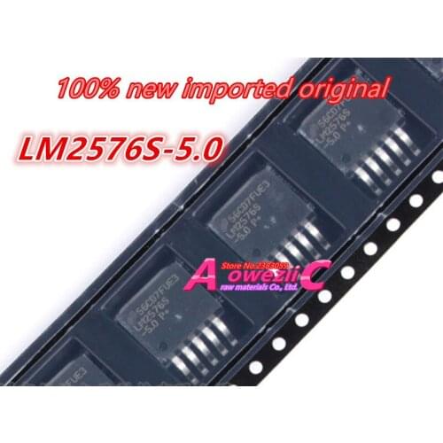 Aoweziic 2017+ 100% new imported original LM2576S-5.0 LM2576S-5 LM2576S TO-263 buck regulator chip 3A 5V