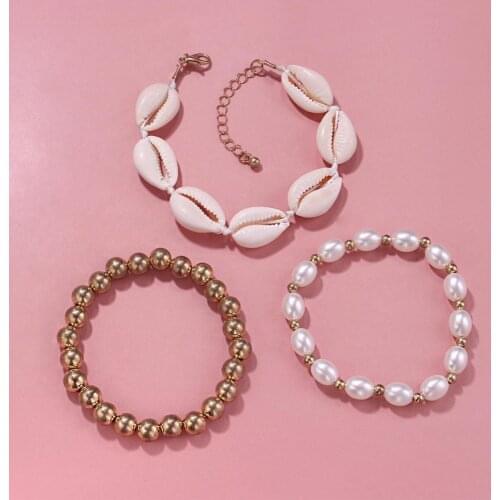 Bohemia Vintage Shell Rope Chain Bracelet Women Beach Sea Shell Bracelet Anklet Jewelry Party Gift Wholesale