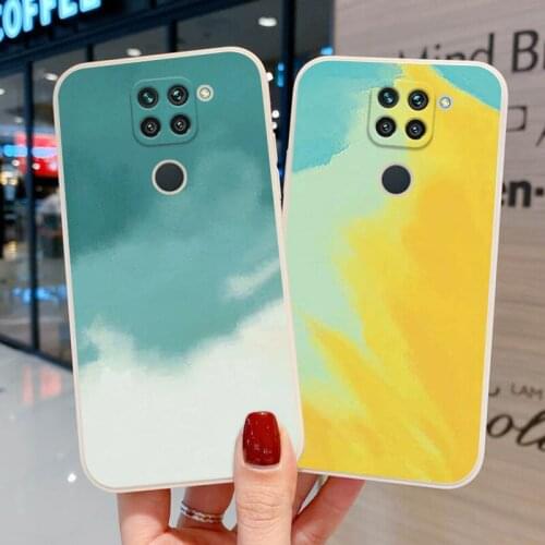 Redmi Note 9 Case For Xiaomi Redmi Note 10 Pro Coque Poco X3 Pro Redmi 9 9T 9C 9A Note 8 9 Pro Max 10S sea blue Protection Cover