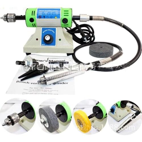 Electric Polishing Machine DIY Manual Table Grinder Multi-functional Woodworking Engraving Tool H999