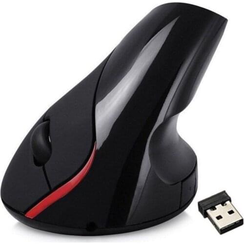 Ergonomic 2.4GHz Wireless USB Rechargeable Optical Vertical Mouse 1000DPI For Laptop PC #253185