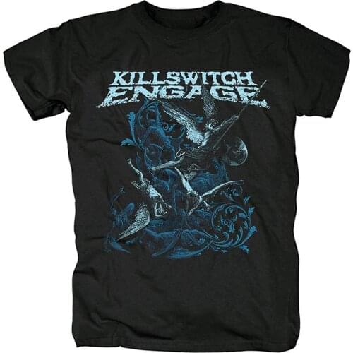 Mens TShirt Short Sleeve Shirt Killswitch Engage Rock Tee Women Hiphop Shirts
