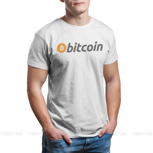 Bitcoin Sign Art Satoshi Nakamoto 2021 Classic Tshirt Crewneck Tops Big Size T Shirt Tees Pure Cotton Short Sleeve