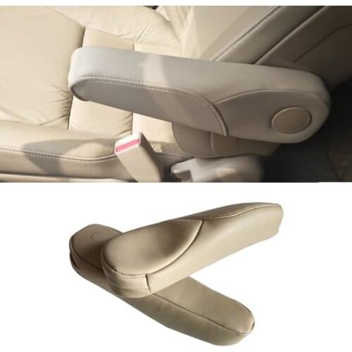 For Honda CRV 2007 2008 2009 Microfiber Leather Driver / Passenger Side Seat Armrest Handle Decor Cover Protection Trim