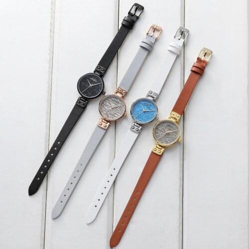 LeeEv Ladies Watch With Leather Strap