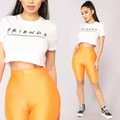 Summer Women High-Waist Riding Sports Shorts Tight-Fitting Fitness Yoga Solid Color Tight-Fitting Riding Five-Point Leggings