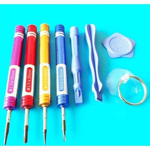 Free shipping 8 in 1 Repair Tools for iPhone 7 iphone 6s 6 plus ipone 5 Teardown Opening Tools Kit Metal Screwdriver Set