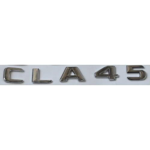 New Chrome ABS Rear Trunk Letters Badge Badges Emblem Emblems Sticker for Mercedes Benz CLA Class CLA45 AMG 2017