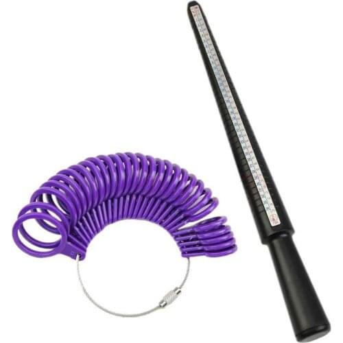 Ring Size Mandrel Stick Finger Gauge Ring Sizer Measuring Jewelry Tool Set Jewelry Tools Ring Measurer