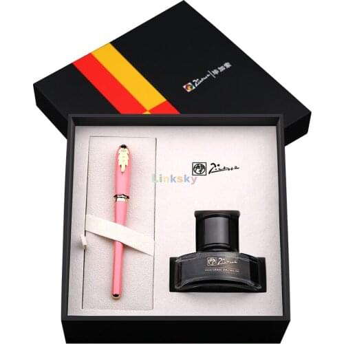 Picasso Pimio Aileen Series T86 Fountain Pen,Gift Set ,Womens Retro business office pen, smoothly and Naturally Writing