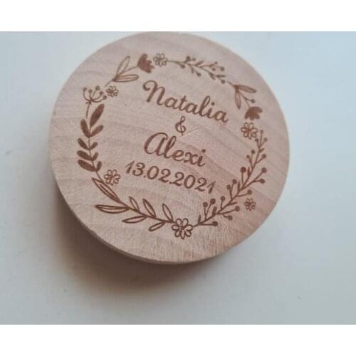 Personalized Wedding Favor Bottle Opener Fridge Magnet Wooden Magnetic Bottle Opener Party Favor Wedding Gift Souvenir For Guest