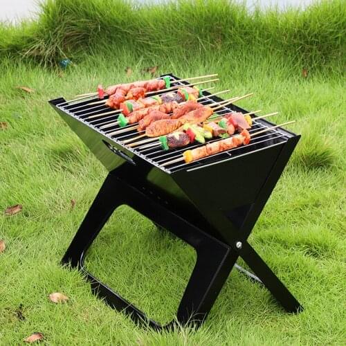 X-type folding barbecue rack portable household outdoor barbecue oven