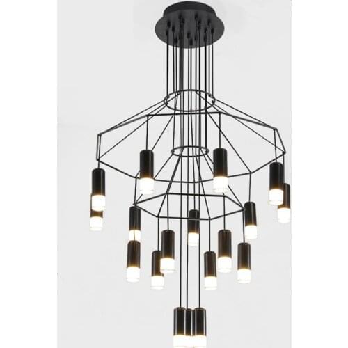 Modern Led Chandelier Industrial Suspension for Living Room Loft Kitchen Fixture Home Decor Interior Lighting Will Inner Salon