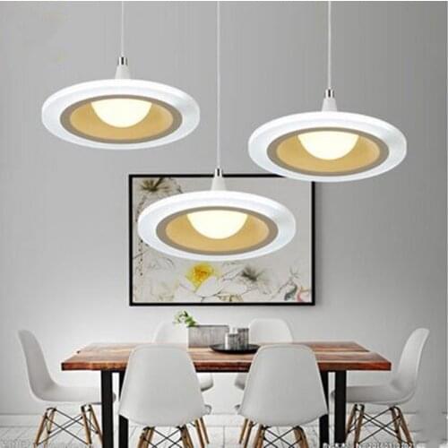 LED restaurant lights restaurant chandeliers three modern simple round living room dining room bar table dining table chandelier