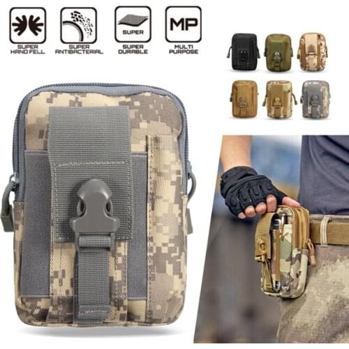 Outdoor Camping Tactical Belt Waist Pack Bag Small Pocket Military Waist Pack Running Pouch Travel Fitness Gym Bags Men Portable