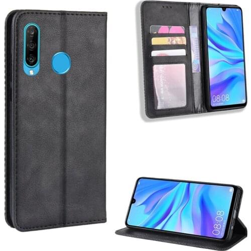 Retro Slim Leather Flip Cover For Huawei Enjoy 9s Case Wallet Card Stand Magnetic Book Cover for Huawei Enjoy 9s Phone Cases